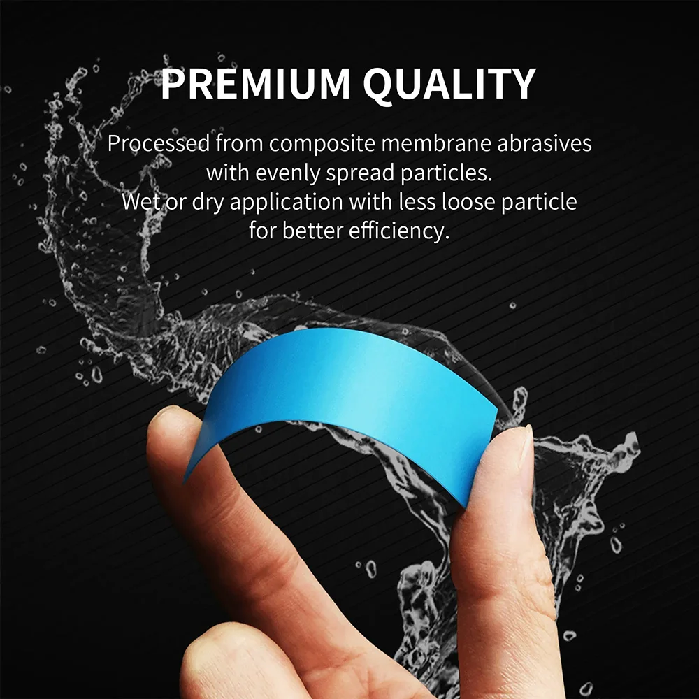 DSPIAE DSP Durable adhesive backed sandpaper set Dry and wet use Strong cutting power 75*25mm For Hobby Model DIY Sanding Making 2