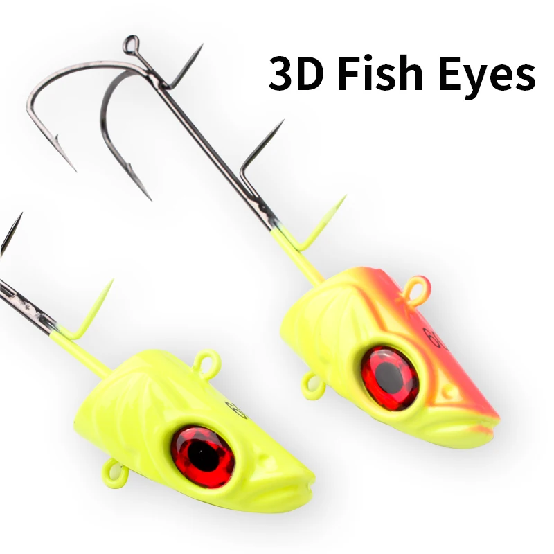 Ruke 1pc New Tianya Fishing Hooks With Big Fish Shinning Eye 150/190/225g Treble Hook High Carbon Steel For Saltwater Freshwater