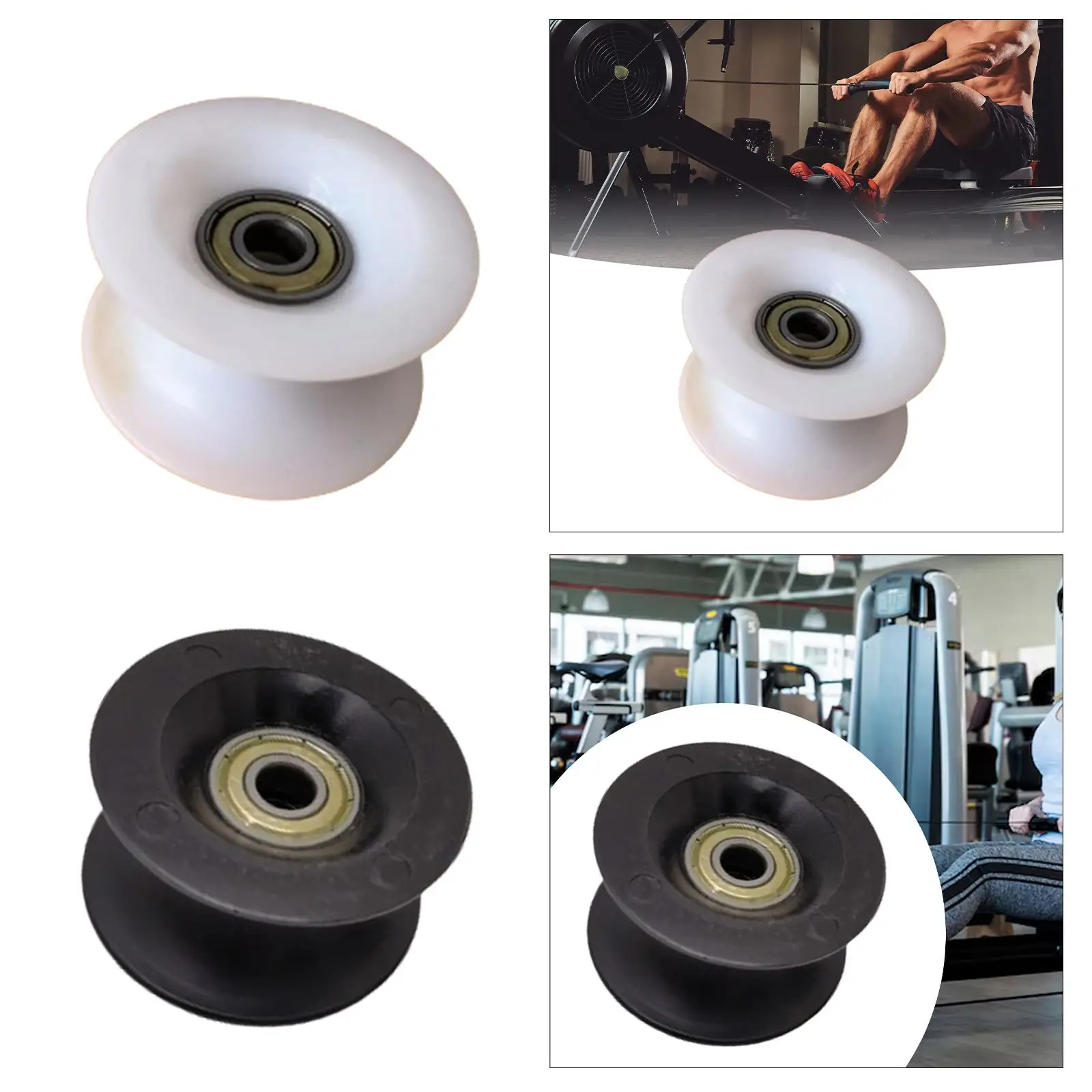 Rowing Machine Bearing Wheel Accessory Heavy Duty Part Sturdy Pulley Rollers for Fitness Workout Gym Exercise Strength Training Rowing Machine Bearing Wheel Accessory Heavy Duty Part Sturdy Pulley Rollers for Fitness Workout Gym Exercise Strength Training
