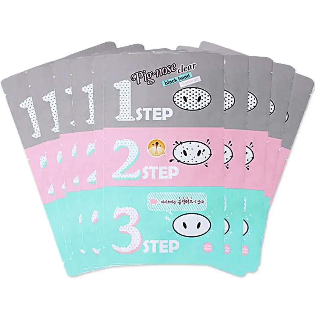 New Fashion 3 Step Kit Black Facial Skin Care Head Massage Clean Blackheads Remove Beautician Holika Pig Nose Acne Mask Stickers