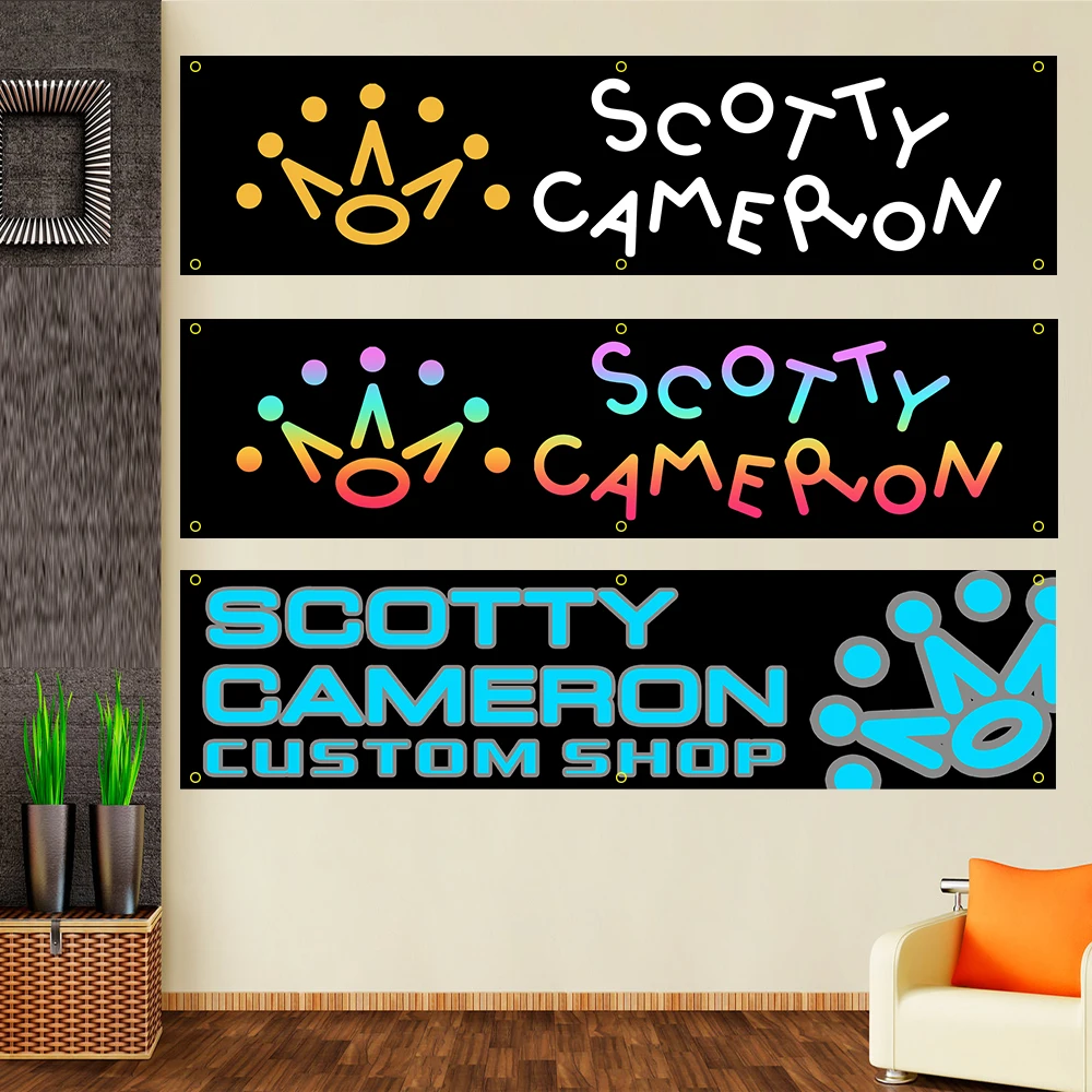 Zxbanner 60*240 Scotty Camerons Poliestere Stampato Banner Decorazione D'Interni Arazzo Bandiera
