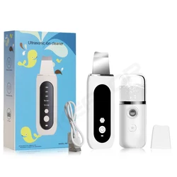 Advanced Ultrasonic Skin Scrubber and Deep Facial Cleanser (White add gift)