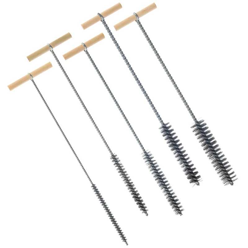 

Drill Hole Brush Set Kit 8/12/16/20/25Mm Cleaning Brush Set Kit Stainless Steel Hole Brushes Cleaning Brush For Hammer Drills