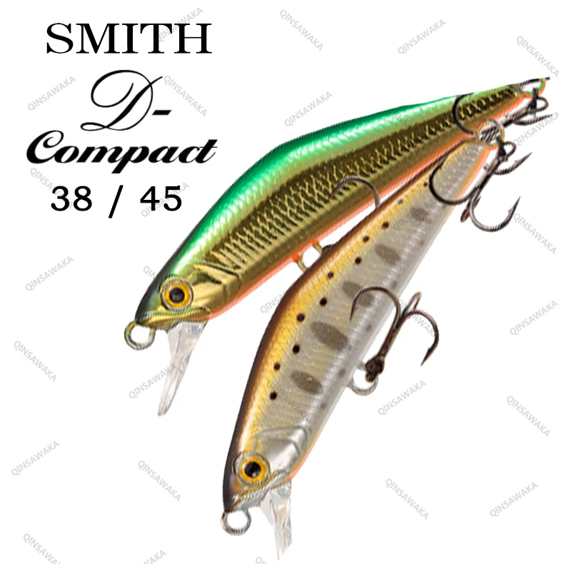 Made In Japan SMITH D-COMPACT 38mm 45mm Trout Lure Bass Fishing Heavy  Sinking minnow Saltwater headwind upstream cast