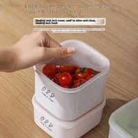 ECHmonopol-Stockage de fruits pour réfrigérateur ménager, boîte de conservation fraîche, scellée en plastique, boîte à déjeuner à bento chauffé, nourriture de cuisine 4