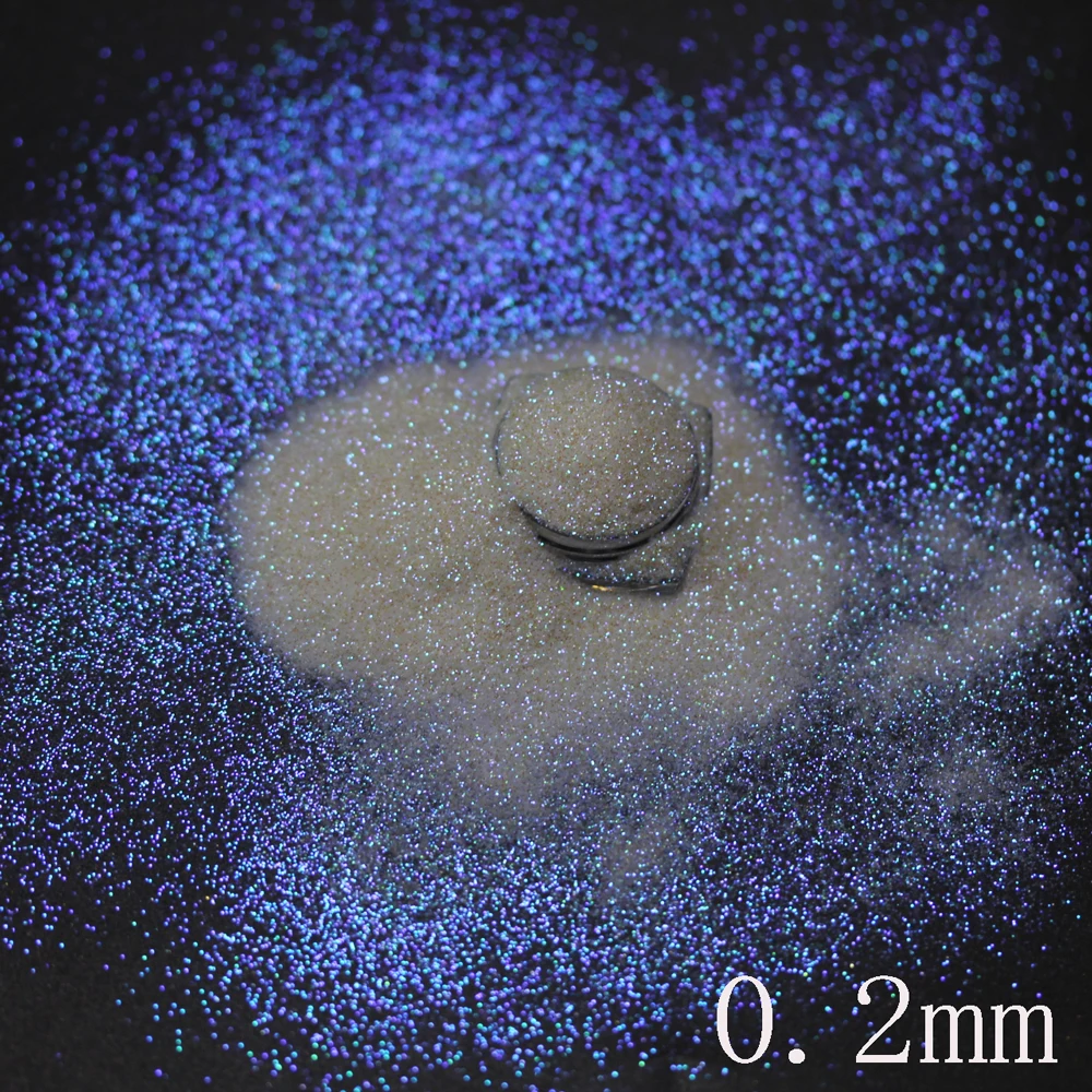 Ultra Fine Blue Purple Reflect White Glitter 0.1mm 0.2mm Colorful Shinning Cosmetic Safe Face Slime Crafts Nail Art Decoration nail glitter nail decoration