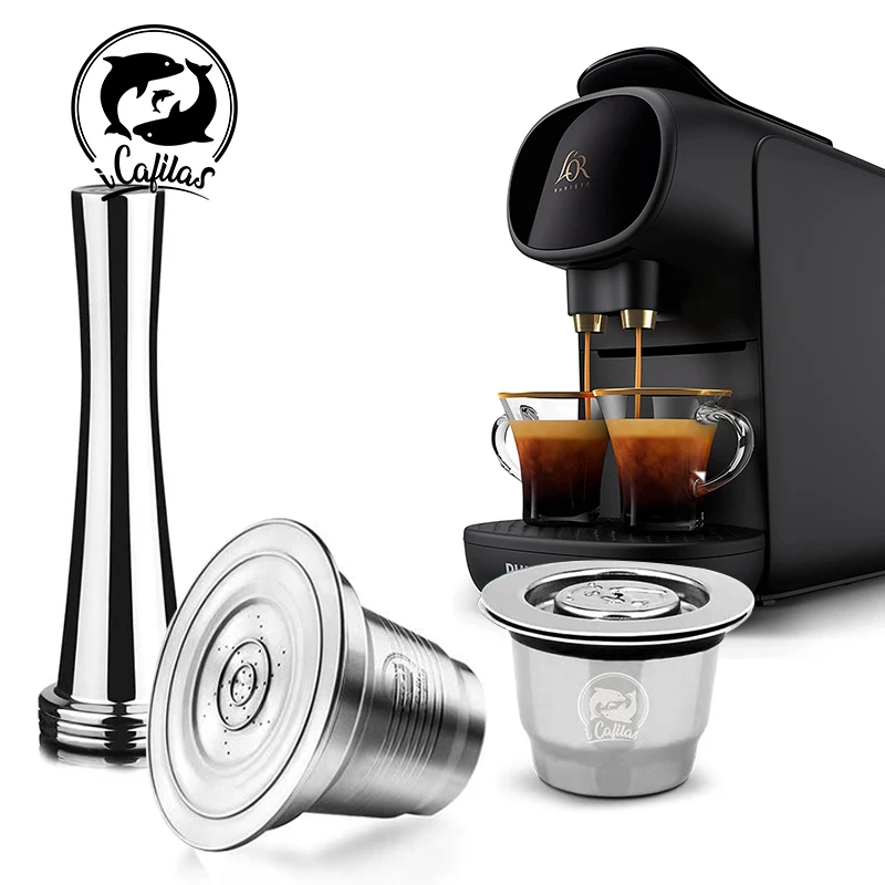 Reusing Cialde Di Caffè Nespresso L'Or Barista Capsule Di Caffè In Acciaio Inossidabile Compatibili Con Le Macchine Da Caffè L'Or Barista Icafilas