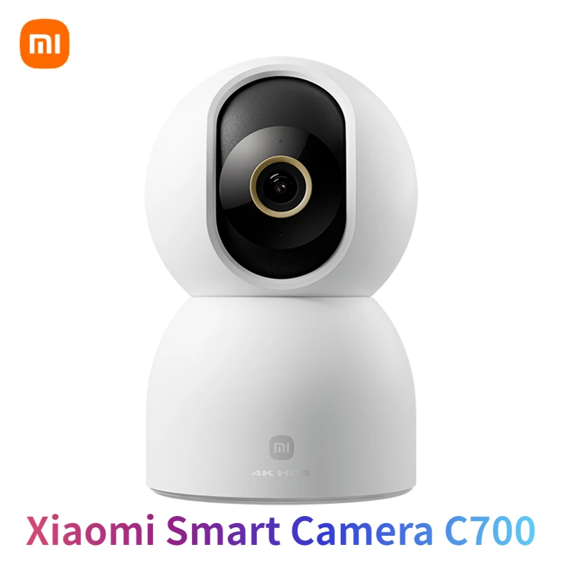Xiaomi Smart Camera C700 4K Ultra Low Light Full-color AI Facial Baby Recognition Gesture Call WiFi6 Surveillance Webcam Mi Home