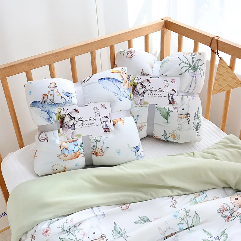 150x120cm Summer Cool Comforter for Children Class A Maternal and Infant Cool Feeling Is Covered By Baby Sleeping Nap Quilt