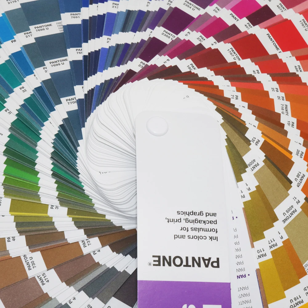 Pantone System. Color Samples. Color Palette. Cardboard Cards with