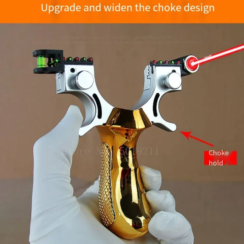 Red Laser Shooting Slingshot Outdoor Hunting Practice Flat Rubber Band Aiming Mud Ball Slingshot Target Box Beginner Package 5