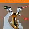 Red Laser Shooting Slingshot Outdoor Hunting Practice Flat Rubber Band Aiming Mud Ball Slingshot Target Box Beginner Package 5