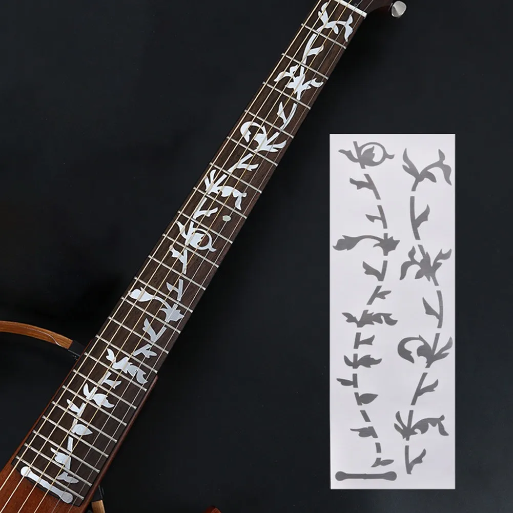 

Inlay Guitar Inlay Sticker Guitar Markers Polyethylene Terephthalate (PET) Silver Sticker Tree Of Life DIY Decoration