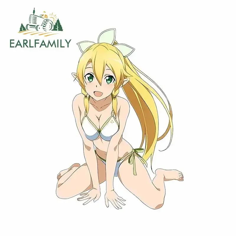 

EARLFAMILY 13 см x 9,3 см для привлекательного аниме, милые автомобильные наклейки, водонепроницаемые наклейки для мотоцикла, домов на колесах, креативная графика в автомобильном холодильнике