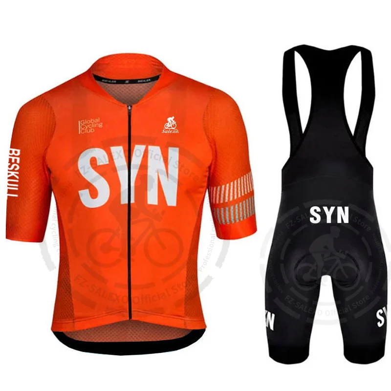 Cycling Jersey Set New SYN Team Cycling Jersey Set Men Summer Cycling Clothing Road Bike Shirts Suit Bicycle Tops MTB Maillot Ropa Ciclismo
