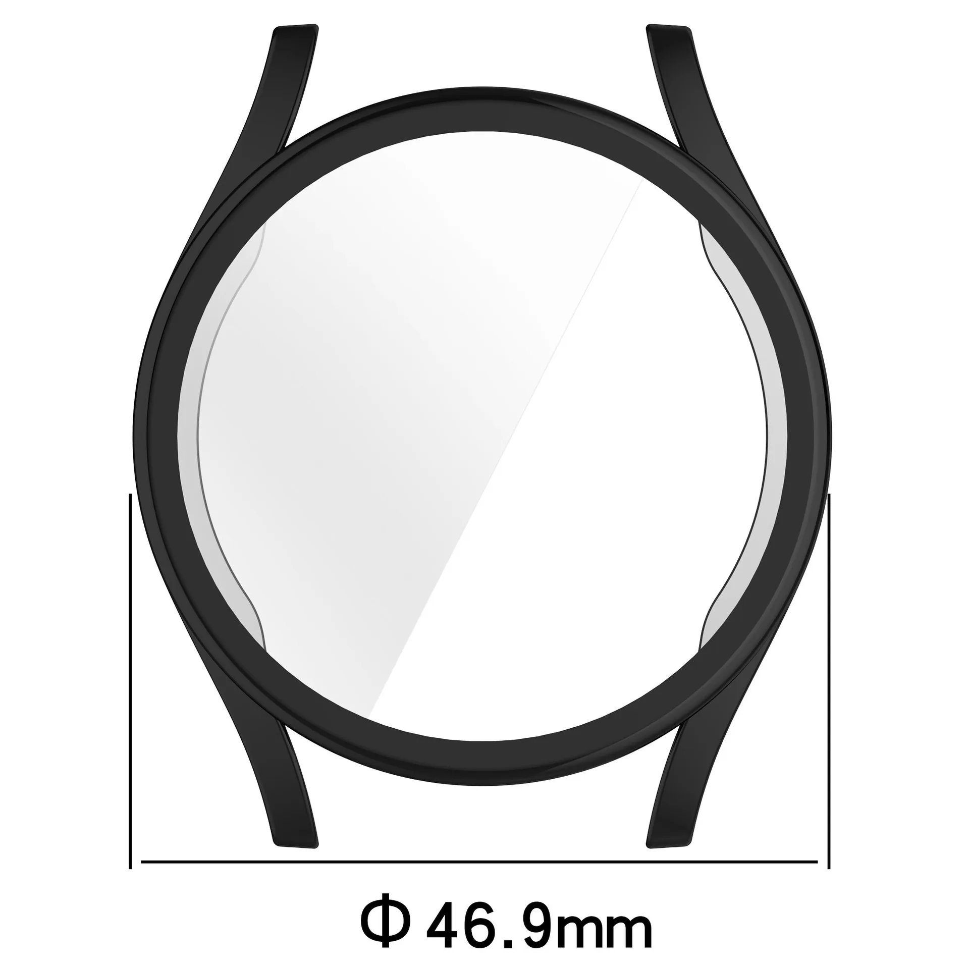 Enhanced Screen Protector Full Cover Case for Smartwatches - Soft TPU Protective Accessories