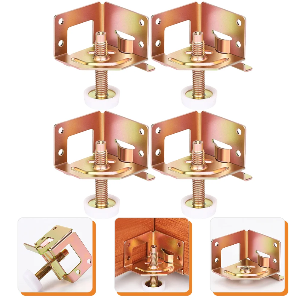 

4 Pcs Adjust The Foot Pad Adjustable Legs Heavy Duty Leveling Feet Workbench Furniture Leveler Levelers Screw on