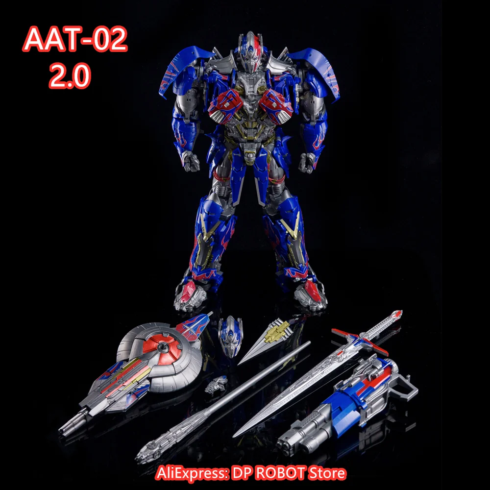 AlienAttack 장난감 AAT-02 AAT02 2.0 VER OP 커맨더 킹 오브 카발리에 변신 액션 피규어 로봇 장난감, 재고 있음