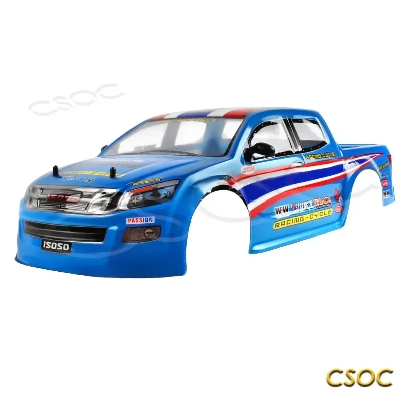 CSOC 1/10 RC 드리프트 레이싱 자동차 및 트럭용 PVC 자동차 셸, 고속 원격 제어 키트, 성인용 장난감, 큰 오프로드 4WD, 45-70 km/h