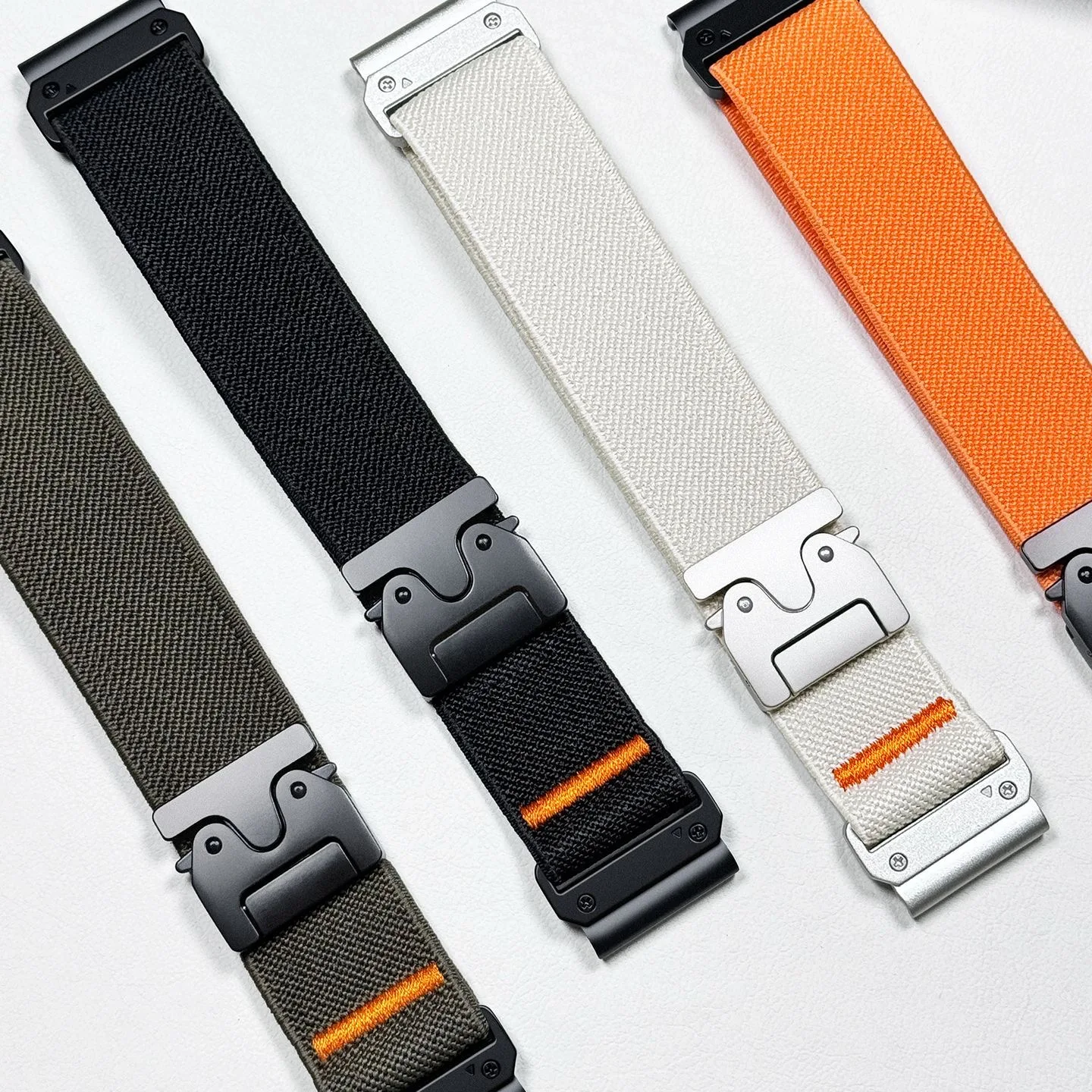 Premium Nylon Loop Bracelet - Quick Fit Strap, Adjustable Sizes 20-26mm