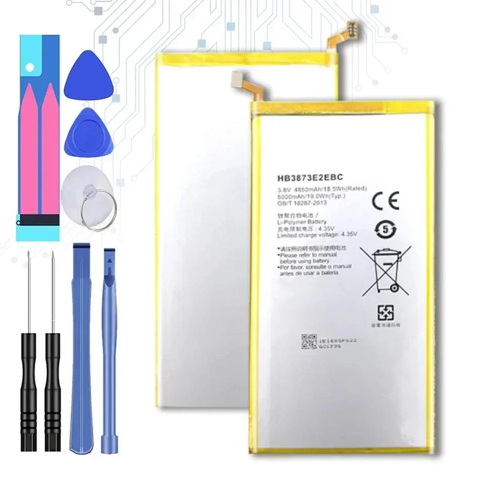 Battery for Huawei Mediapad X1 X2 7.0"/7D-501U 7D-501L 7D-503L 7D-503LT GEM-701L/702L/703L Batteria + free tools HB3873E2EBC