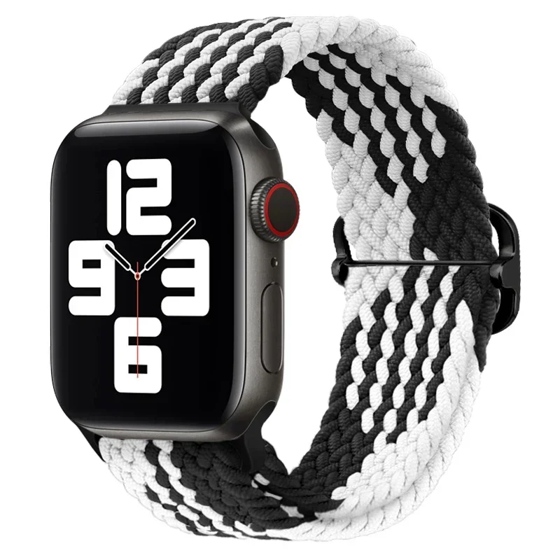 Adjustable Braided Nylon Elastic Watch Strap