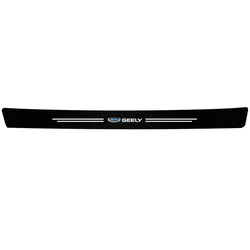 Luxury Leather Carbon Fiber Car Door Sill Protector Strip - Enhanced Durability and Style (1Pcs Trunk)