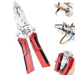 Rechargeable Multi - Function Folding Wire Stripper & Cable Tool Kit (Red)