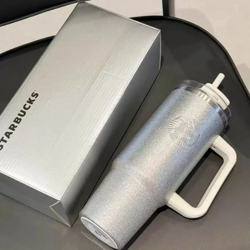 Starbucks Thermal Travel Mug with Anti-Spill Straw Lid and Wide Handle, 900ml Capacity