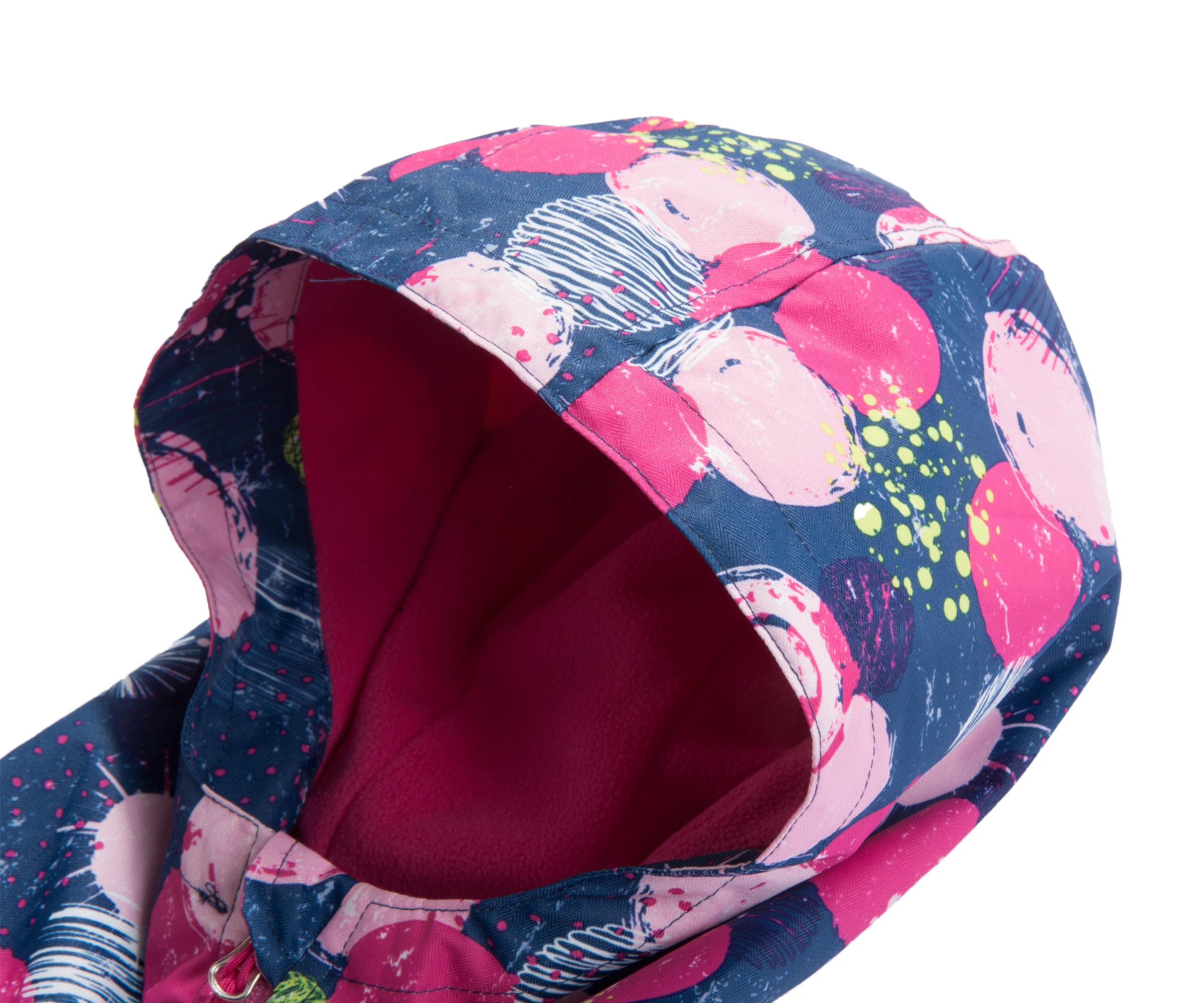 New Autumn Girls Floral Outdoor Jackets Children's Flush Lined Waterproof Outerwear Kids Spring Long Sleeve Thick Hooded Coats