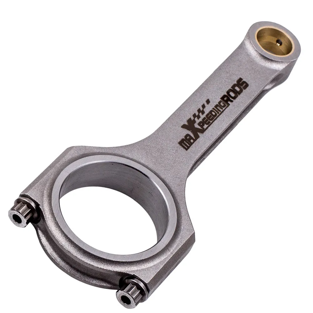 MSMaXpeedingrods 커넥팅 로드 제조 142mm 4개 단조 H-빔 및 ARP2000 볼트 혼다/아큐라 H23/F22 2.2 2.3L용