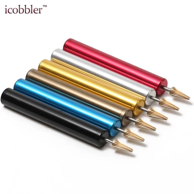 

Leather Craft Edge Oil Pen Leather Dye Pen Stainless Steel Brush Brass Head Applicator Paint Roller Tools for Leathercraft DIY