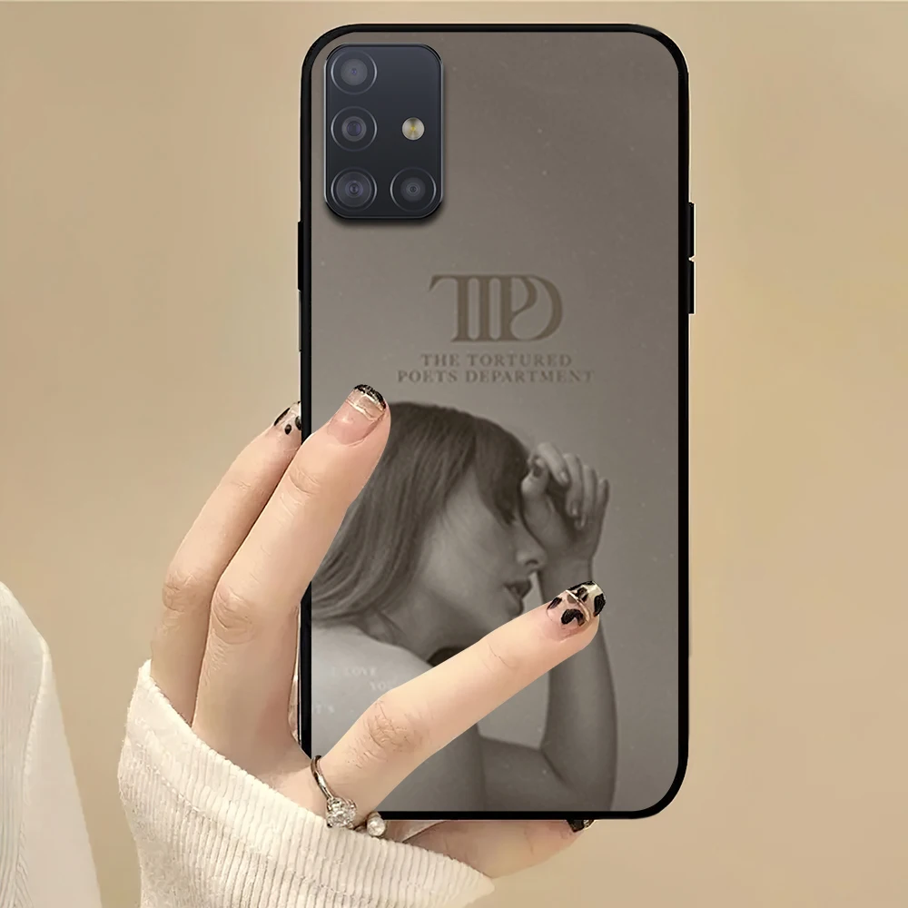 thumbnail image 1 of Funda para teléfono Singer T-Taylor S-SwiftS TTPD para Samsung S22 S23 A73 A72 A71 A54 A53 E ULTRA Color Soft Shell, 1 of 5