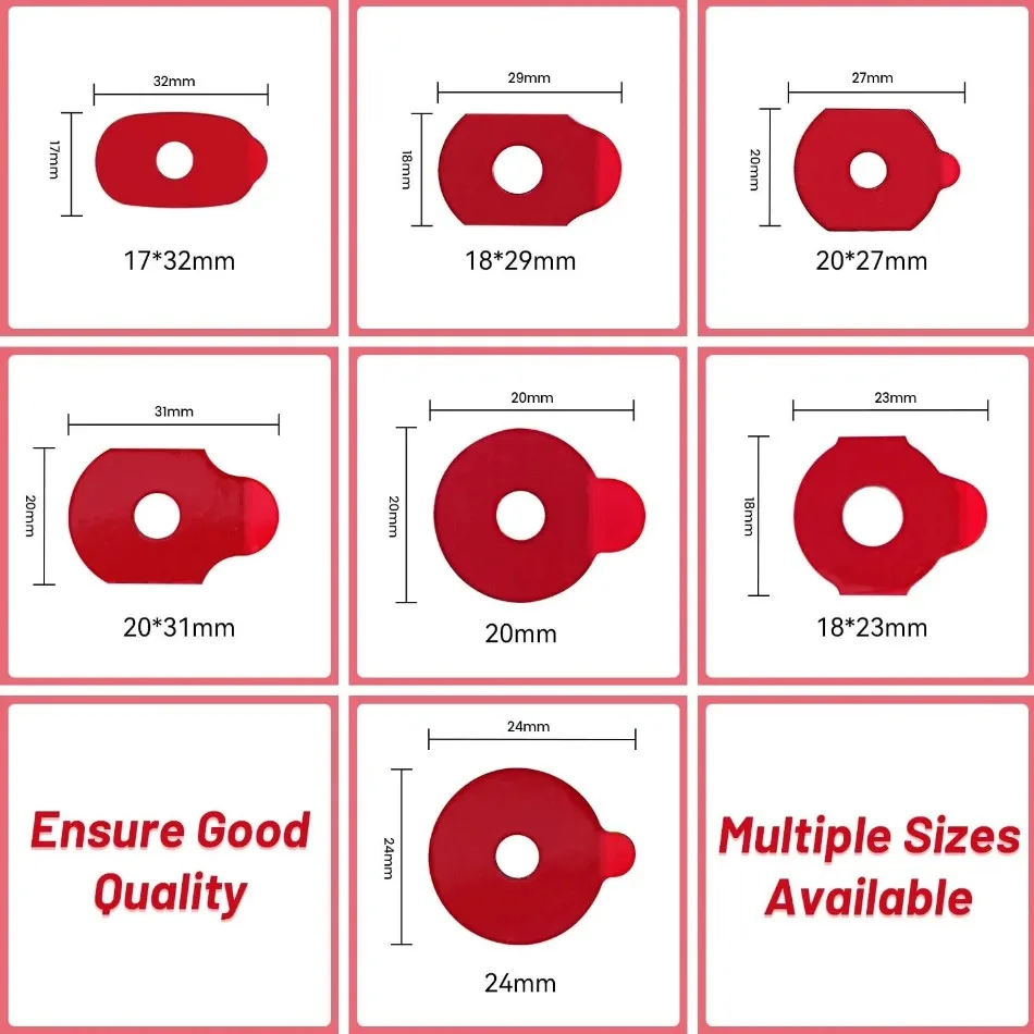 1000pcs High Quality Optical Lens Edging Adhesive Blocking Pad Sticker Anti Slip Disc Processing Protective Film