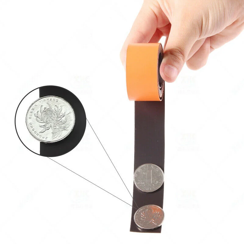 1-Meter Colorful Flexible Magnetic Craft Tape, 25mm x 1mm, for DIY and Teaching Projects