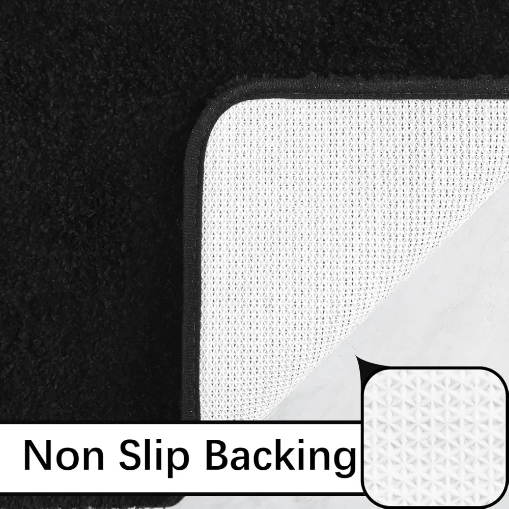 Bathroom Rug Runner 24x60 Inch, Soft Thick Absorbent Microfiber Bath Rugs for Bathroom, Machine Washable, Shaggy Plush Non Slip