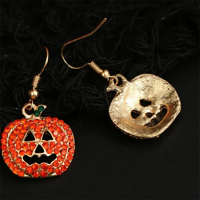 New Halloween Earrings Pumpkin Skull Metal Earrings Female Jewelry Ghost Festival Female Ear Jewelry Earring 3
