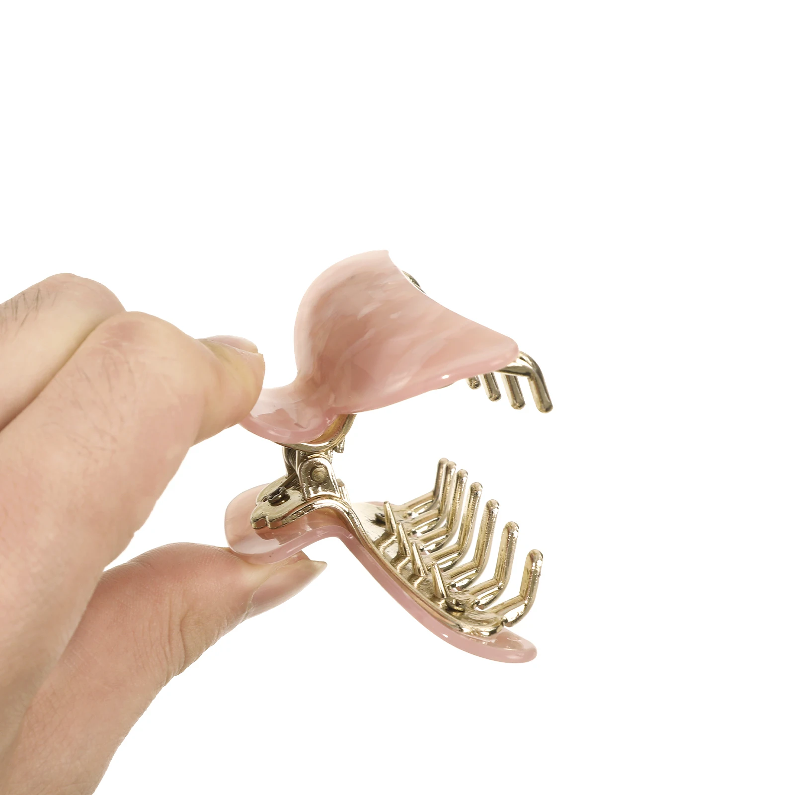 1pc Women Hair Claw Clip Korea Beige Green Pink Brown Acrylic Large Hairpin Barrettes Crab Girl Headwear Hair Accessories