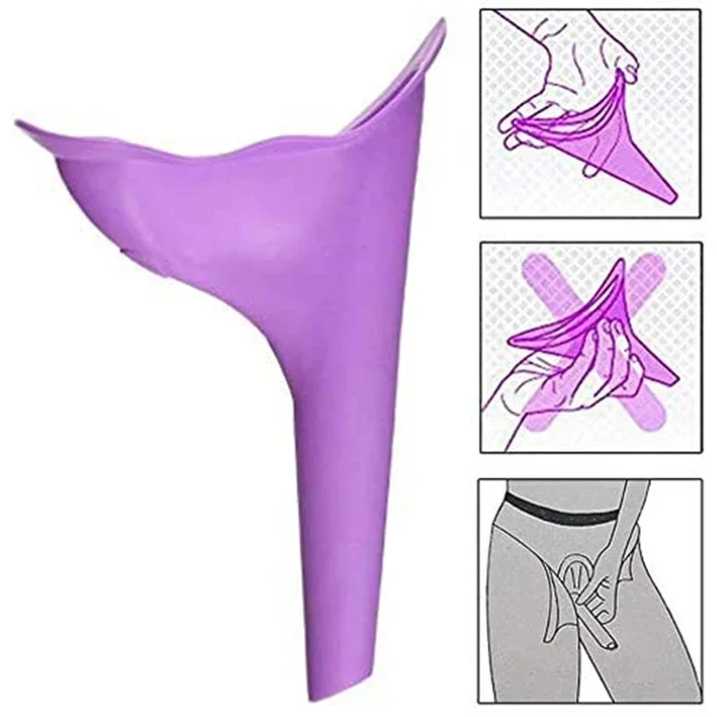 2-Pack Portable Urinal For Men and Women Outdoor Travel Driving Mobile Toilet 750ML Emergency Urinal Car Convenience Urine Bag urine bag,disposable urine bag