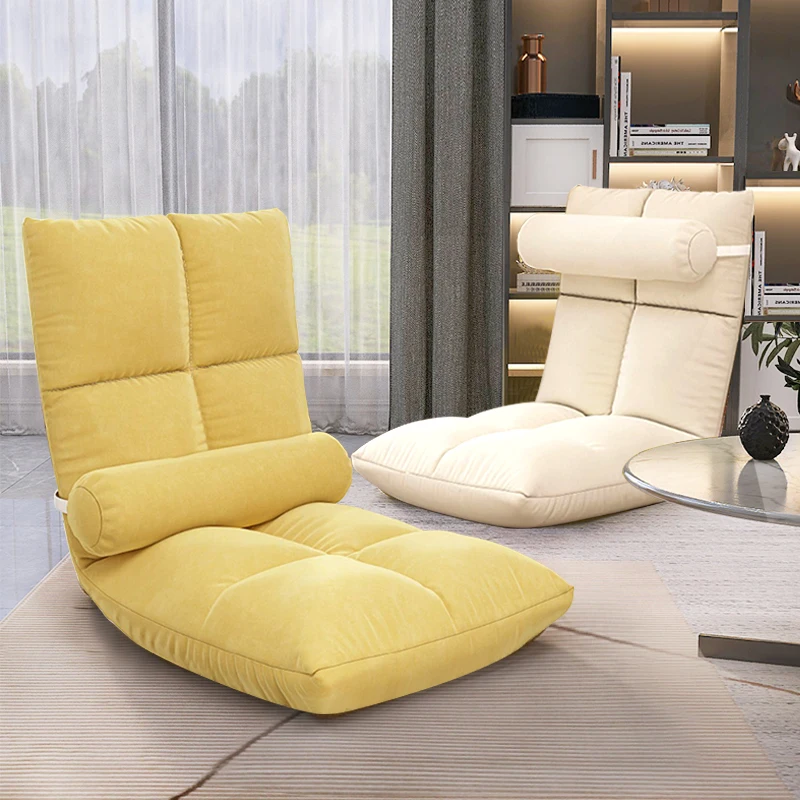 

Lazy Sofa Tatami Rice Bed Backrest Chair Cute Bedroom Single Person Window Cushion Small Sofa Foldable Household Furniture