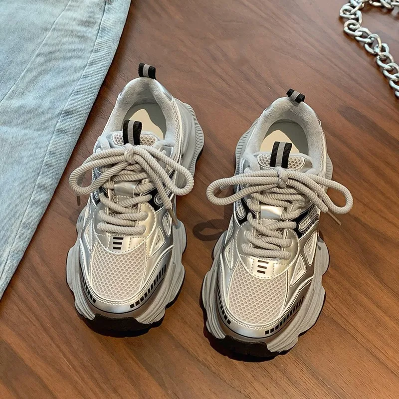 النساء منصة أحذية رياضية الخريف الشتاء ارتفاع جديد...