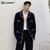 LUZHEN 2025 Spring New Original Edge Color Contrast Splicing Design Korean Version Casual Blazer Coat Men Elegant Jacket LZ1273 1