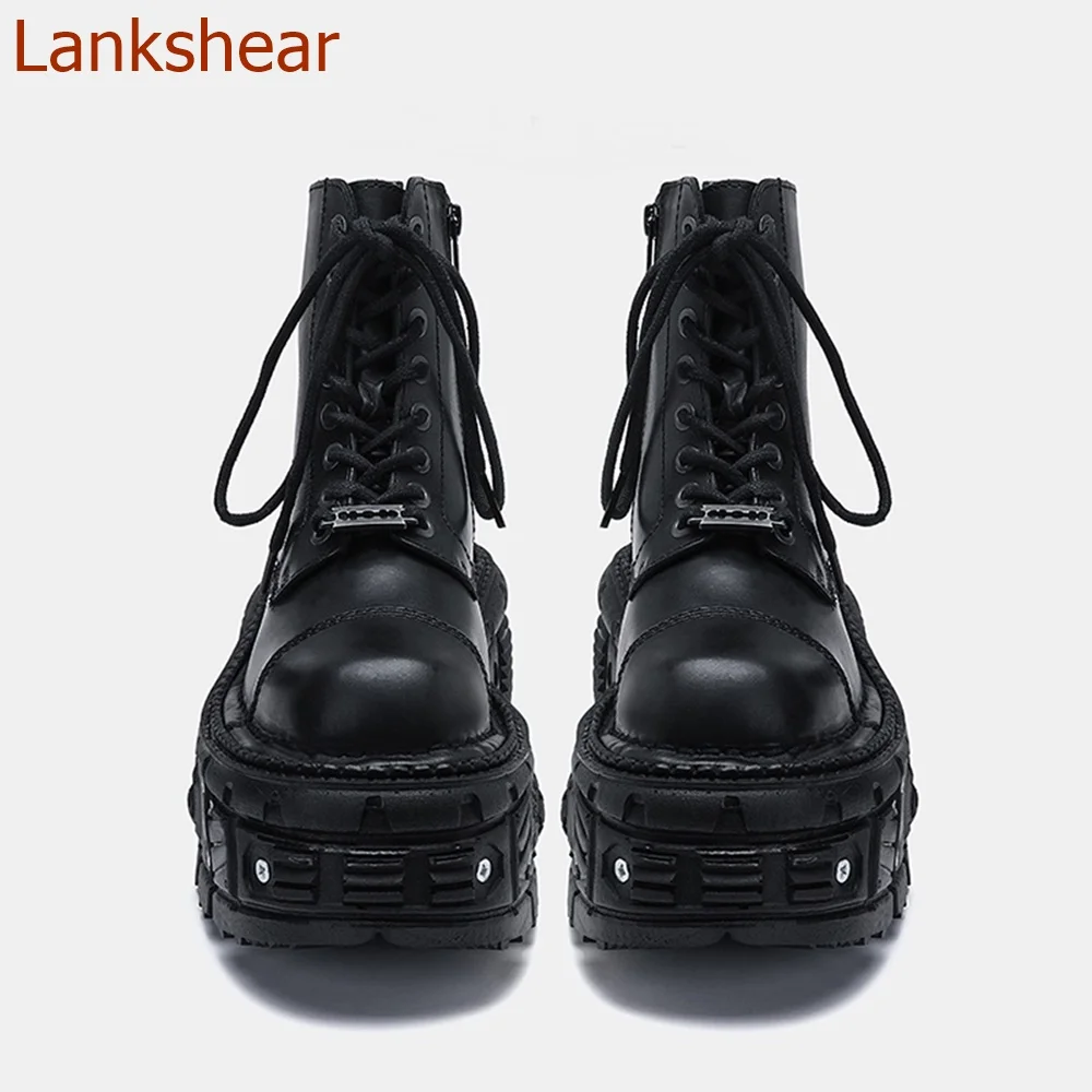 Round Toe Flat Sole Women Boots Thick Sole Cross Tied Fashion Casual Comfortable Ankle Sexy Party Women Shoes 2024 New Arrivals