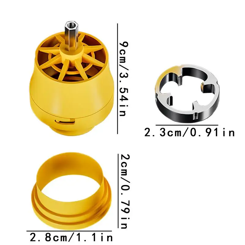 PVC Thread Maker Tool Pipe Threader Plumbing Tool Pipe Tap Die Set Electric Drill Threader for Cutting