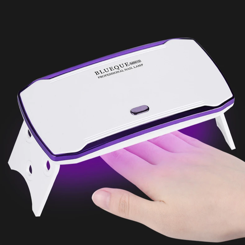 UV LED Nail Drying Lamp 36W Portable Mini 36W USB Polygel Nail Dryer with 12 Beads Gel Lamp Foldable Curing UV Light uv curing lamp uv nail lamp