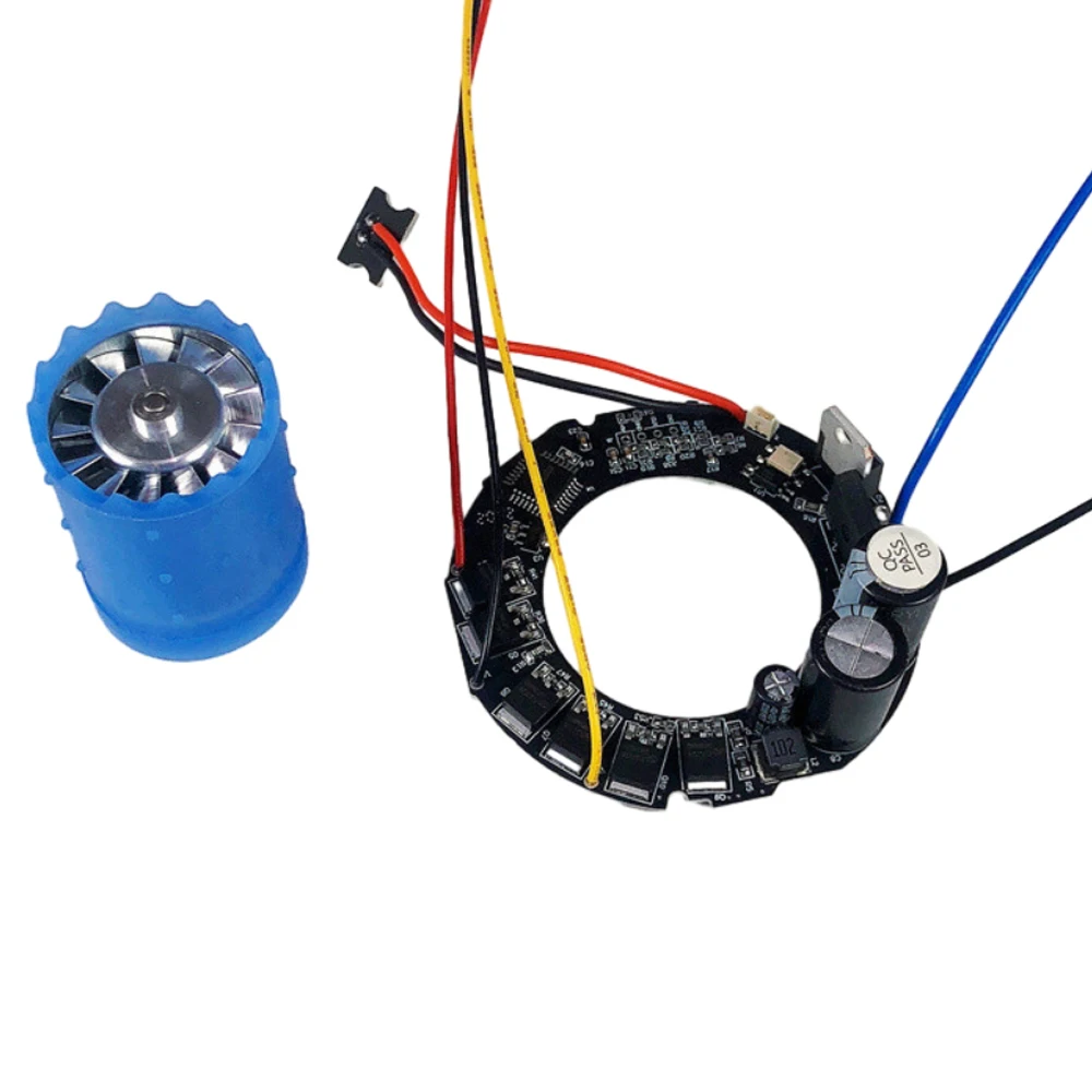 28.8mm 110000   RPM 브러시리스 암거 팬 모터 DC310V 정밀 알루미늄 임펠러 전기 헤어 드라이어 고속 가변 모터