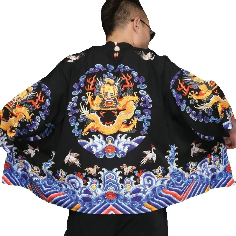 

Traditional japanese mens clothing mens yukata japan kimono men traditional chinese clothing for men samurai V2929