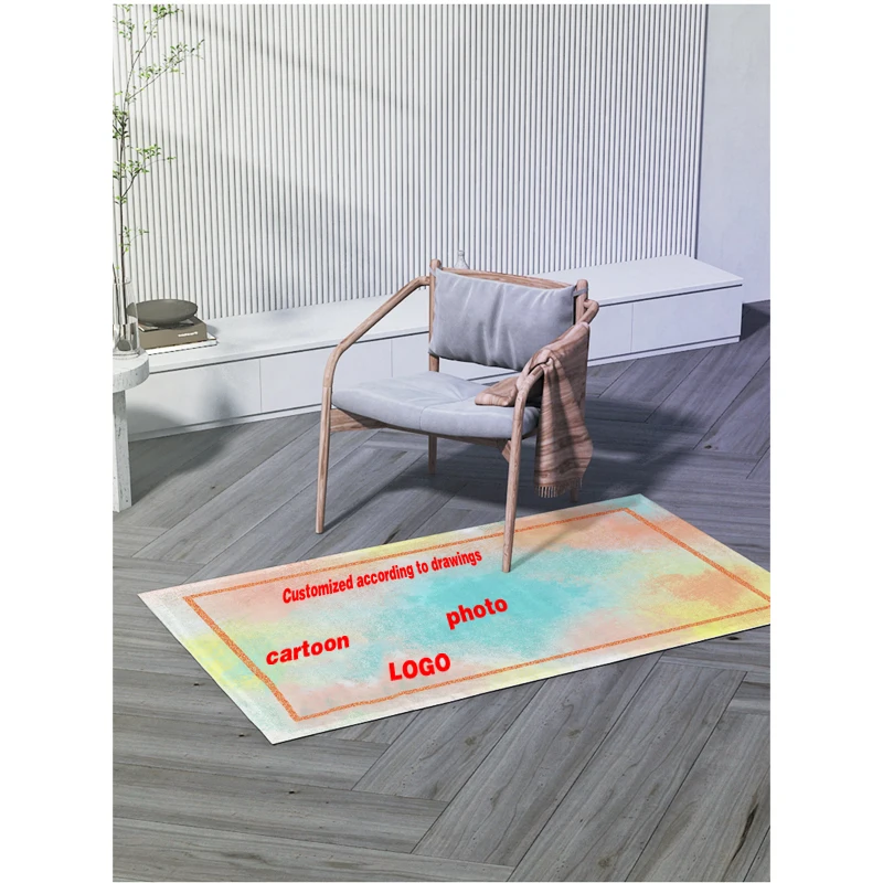 Customized size floor mat, rectangular circular chair mat, company logo, exhibition large carpet, custom DIY carpet