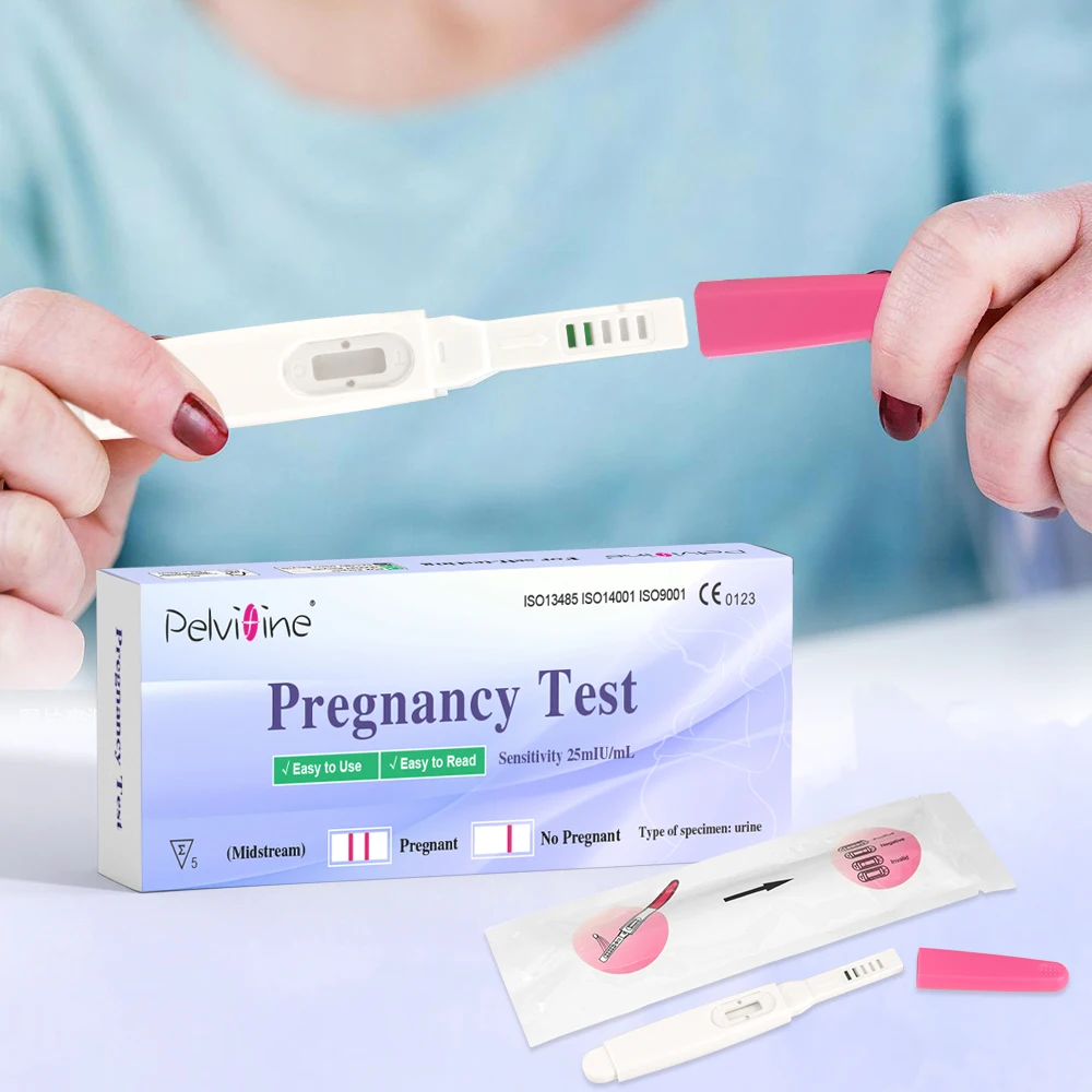 Pregnancy test Pregnancy test strips Pregnancy test Early detection HCG test For fertility women Over 99% Accurate and reliable results 5 Count