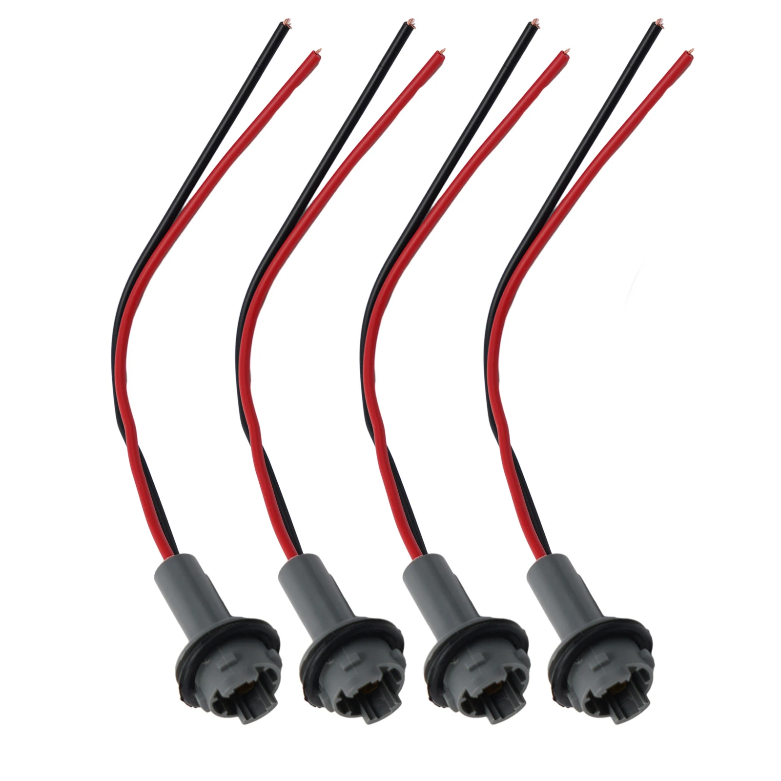 Lamp Holder LED Light 135mm Length 50000 Hours Plastic Simple Design T15 Rubber Wedge Connector Socket